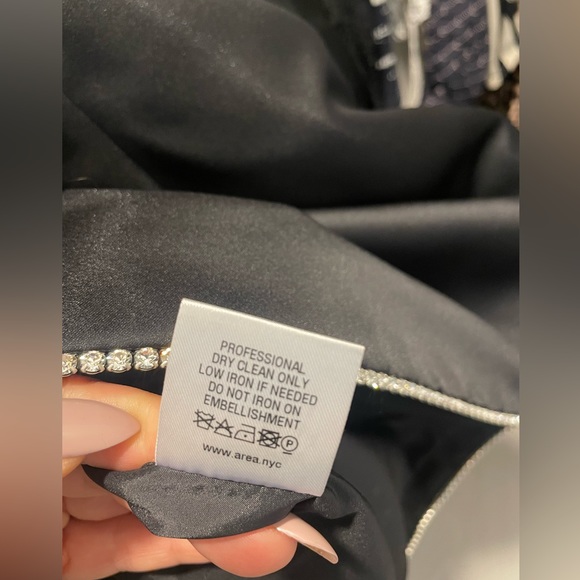 Area Crystal Embellished Satin Mini Dress- Never Worn! - Picture 7 of 9